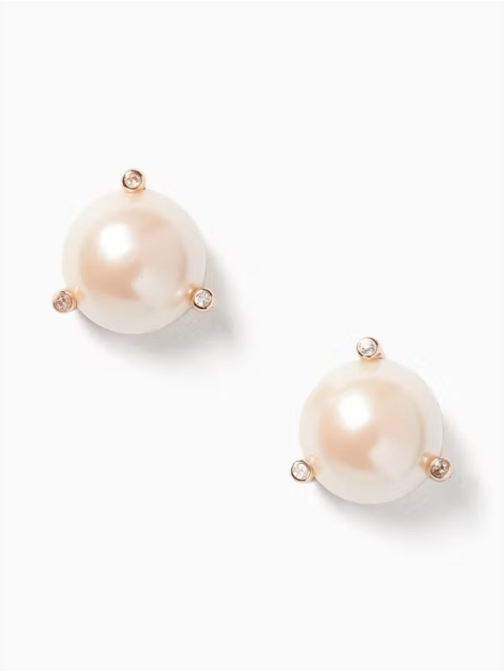 Kate Spade Rise and Shine Pearl Stud Earrings NWT